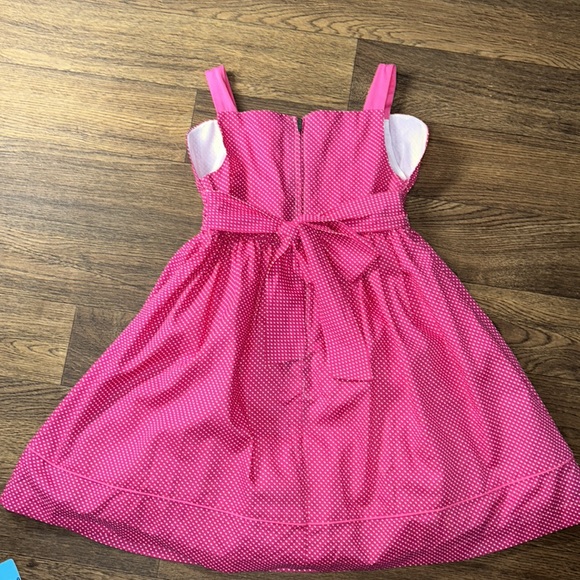 Handmade Polka Dot Pink Scalloped Neckline - Picture 5 of 6